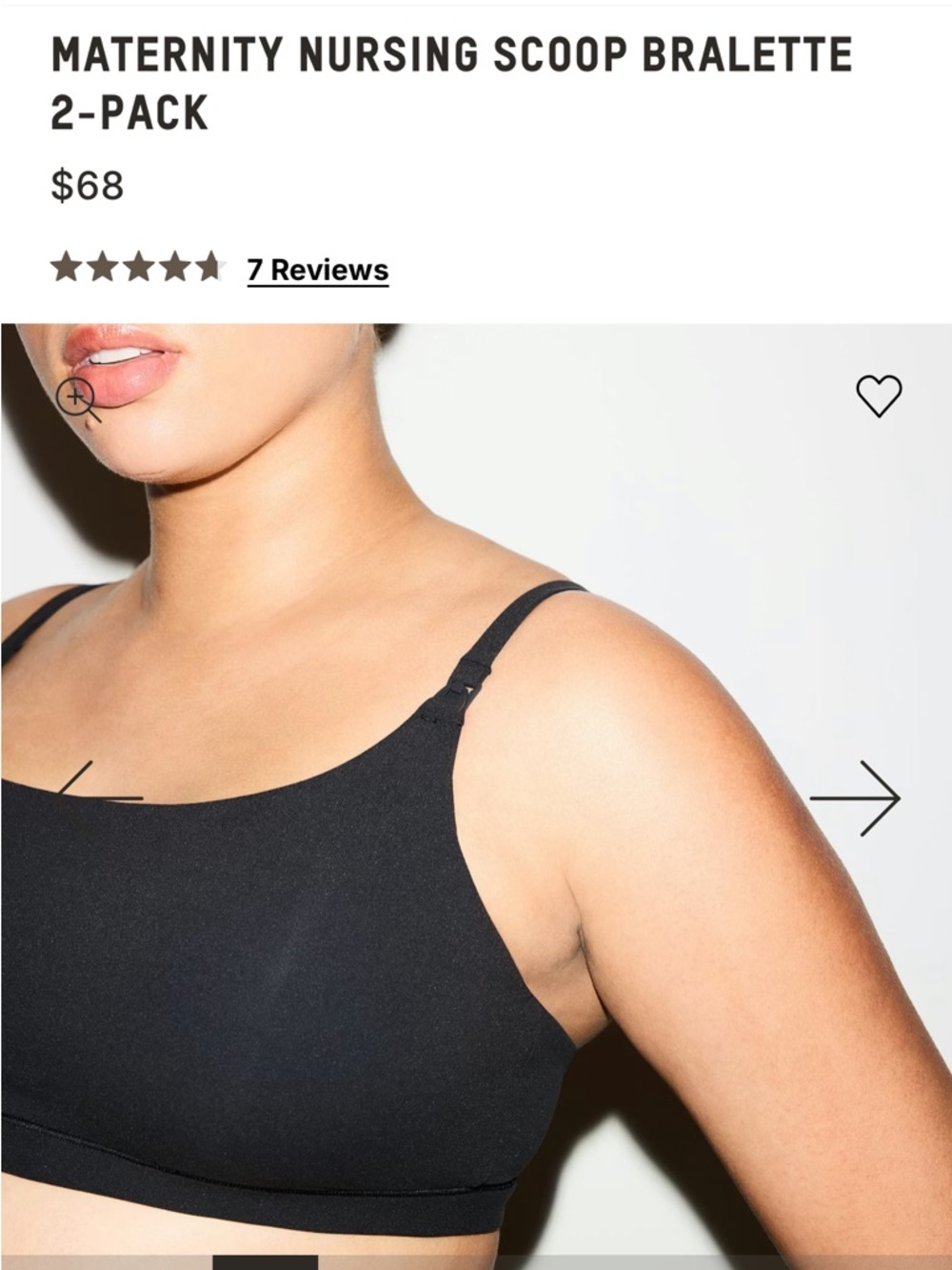 NWT Maternity Nursing Scoop Bralette 2-pack